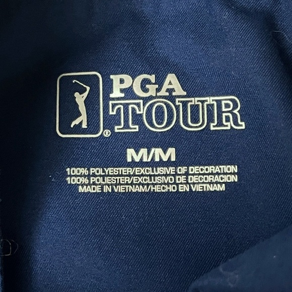 PGA Tour Jacket Mens M Blue Golf Tennis Outdoor Gorp Wind Breaker Elastic Waist - Picture 8 of 9